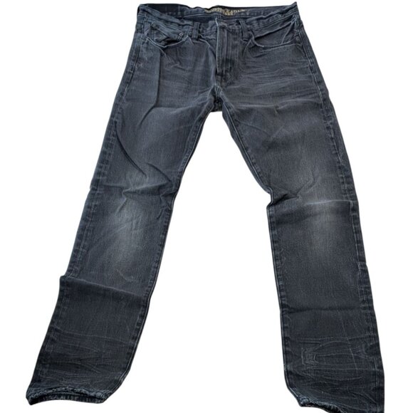 American Eagle Jeans Men's Size 30x32 Faded Black Slim Fit Distressed Denim - Picture 1 of 14